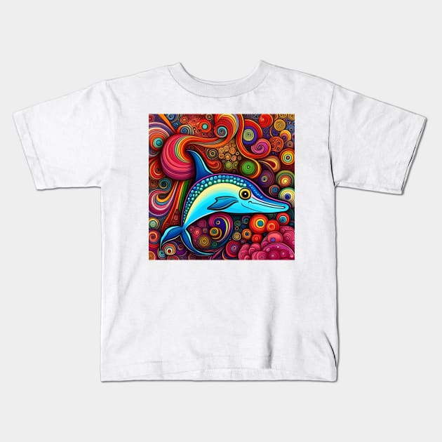 Dolphin Kids T-Shirt by Colin-Bentham